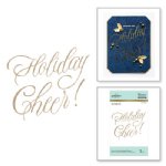 Glimmer - Hot Foil Plate - Faux Script Holiday Cheer!