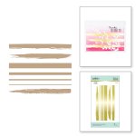 Glimmer - Hot Foil Plate - Foiled Brushstrokes and Stripes
