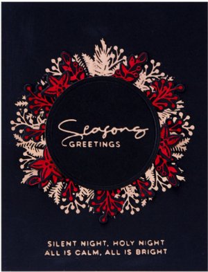 Glimmer - Hot Foil Plate - Christmas Foliage Circle Bor