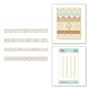 Glimmer - Hot Foil Plate - Christmas Border Greetings