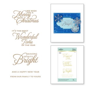 Glimmer - Hot Foil Plate - Elegant Holiday Sentiments