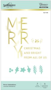 Glimmer - Hot Foil Plate & Dies - Merry Salutations