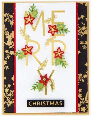 Glimmer - Hot Foil Plate & Dies - Merry Salutations