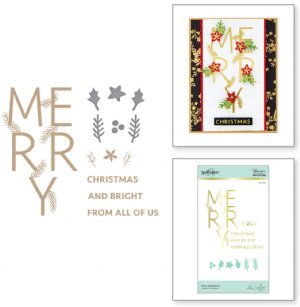 Glimmer - Hot Foil Plate & Dies - Merry Salutations