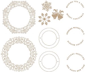 Glimmer - Hot Foil Plate - Filigree Glimmer Wreaths