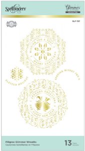 Glimmer - Hot Foil Plate - Filigree Glimmer Wreaths