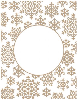 Glimmer - Hot Foil Plate - Snowflake Sparkle Background