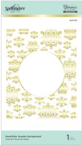 Glimmer - Hot Foil Plate - Snowflake Sparkle Background