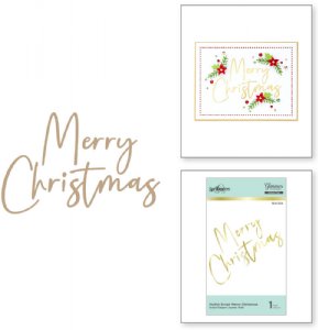 Glimmer - Hot Foil Plate - Stylish Script Merry Christmas