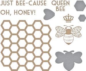 Glimmer - Hot Foil Plate & Dies - Just Bee-cause