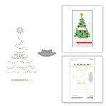 Glimmer Hot Foil Plate & Die - Shining Christmas Tree