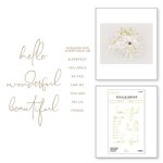 Spellbinders - Glimmer Hot Foil Plate - Anemone Blooms - Hello, Friend Sentiments