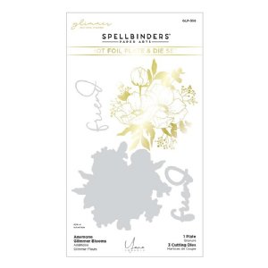 Spellbinders - Hot Foil Plate & Die Set -  Anemone Glimmer Blooms