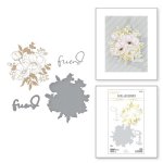 Spellbinders - Hot Foil Plate & Die Set -  Anemone Glimmer Blooms