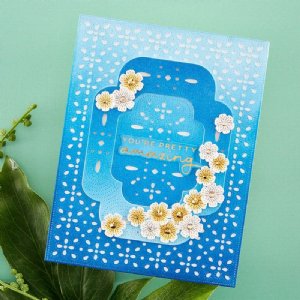 Spellbinders - Hot Foil Plate & Die Set - Making Me Smile Sentiments