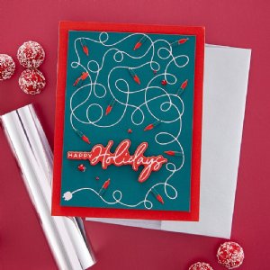 Glimmer - Hot Foil Plate & Dies Set - De-light-ful Christmas