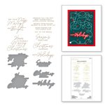 Glimmer - Hot Foil Plate & Dies Set  - A Merry Little Christmas Sentiments