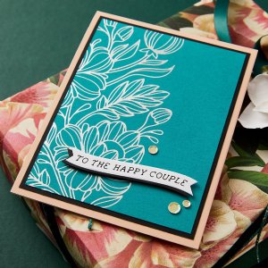 Glimmer - Hot Foil Plate & Die Set - Curved Everyday Sentiments