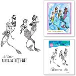 Spellbinders - Clearstamp - Singing Mermaids