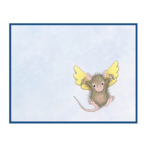 Spellbinders - Cling Stamp - House-Mouse Flying to See You