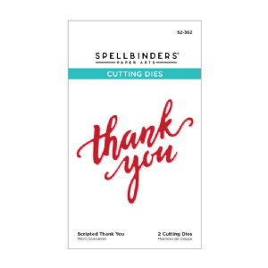 Spellbinders - Die, Throwback Faves - Scripted Thank You
