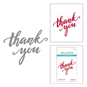 Spellbinders - Die, Throwback Faves - Scripted Thank You