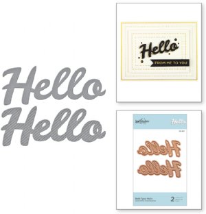 Spellbinders - Dies - Bold Type Hello