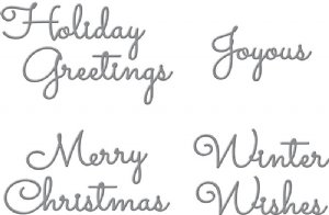 Spellbinders - Dies - Christmas Mix & Match Sentiments