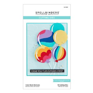 Spellbinders - Die - Birthday Celebrations - Color Block Balloons