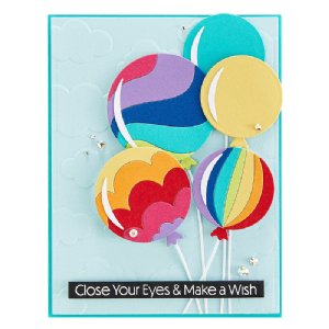 Spellbinders - Die - Birthday Celebrations - Color Block Balloons