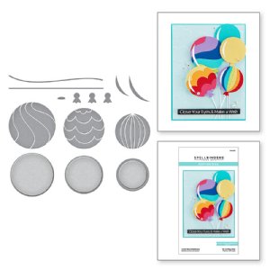 Spellbinders - Die - Birthday Celebrations - Color Block Balloons