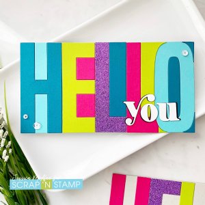 Spellbinders - Die - Be Bold Color Block - Hello You