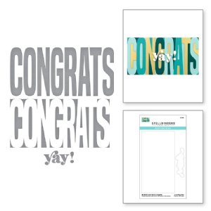 Spellbinders - Die - Be Bold Color Block - Congrats