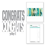 Spellbinders - Die - Be Bold Color Block - Congrats