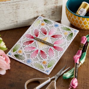 Spellbinders - Die - Spring Into Stitching - Stitched Petal Frame