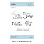 Spellbinders - Cling Stamp - Christmas Sentiments