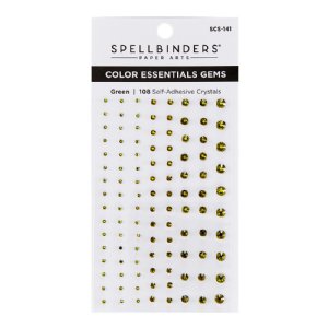 Spellbinders - Self Adhesive Gems - Green Mix