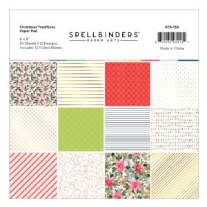 Spellbinders - 6X6 Paper Pad - Christmas Traditions