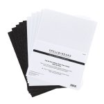 Spellbinders - Glitter Foam Sheets - Black & White