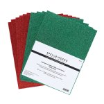 Spellbinders - Glitter Foam Sheets - Red & Green