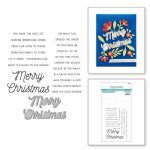 Spellbinders - Clear Stamp & Die Set - Celebrate the Season - Merry Merry Christmas