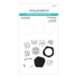 Spellbinders - Clear Stamp & Die Set - Faux Wax Seals
