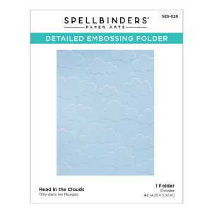 Spellbinders - Embossing Folder - Head in the Clouds