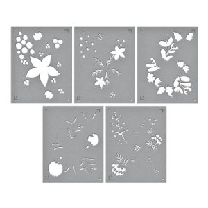 Spellbinders - Stencil -  Christmas Florals