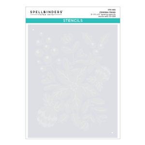 Spellbinders - Stencil -  Christmas Florals