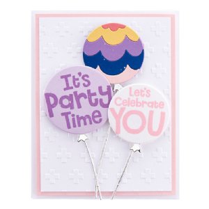 Spellbinders - Clear Stamp - Birthday Celebrations - It's Party Time