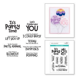 Spellbinders - Clear Stamp - Birthday Celebrations - It's Party Time