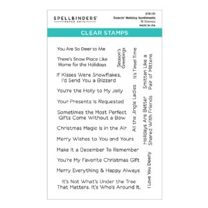 Spellbinders - Clear Stamp - Dancin' Holiday Sentiments