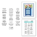 Spellbinders - Clear Stamp - Parcel & Post - Sentiments