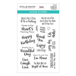 Spellbinders - Clear Stamp - Tiered Tray Sentiments
